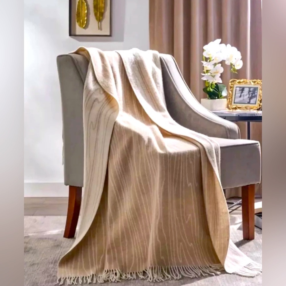 Michael Aram Woodgrain Throw